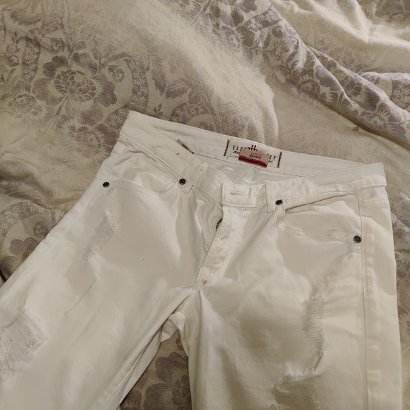 Easy Money Jean Company White Skinny Jeans size 31 - Picture 5 of 9